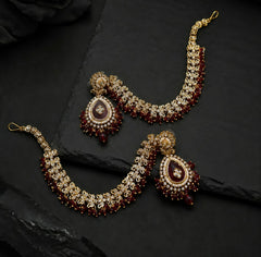 Gajra Style Antique Gold Earrings