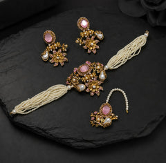 Blush Pearl Floral Set