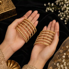 Luxury AD Zircon Bangle Set (12 Pcs)