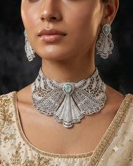 Aurielle American Diamond Necklace Set
