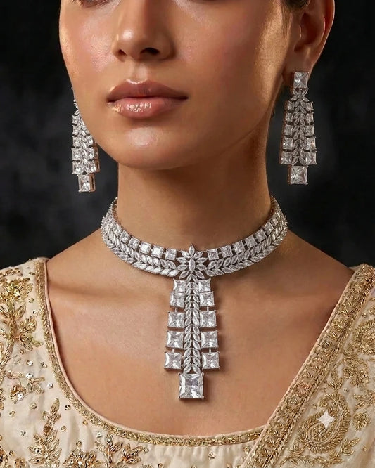 Aurielle Luxe American Diamond Set