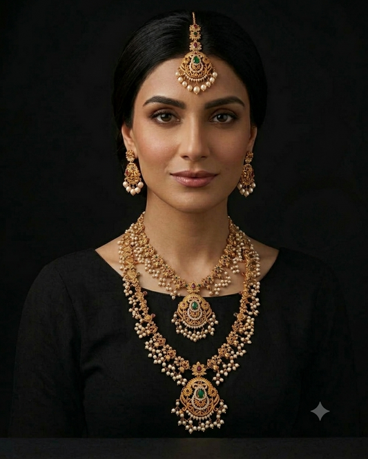Elyndra South Indian Mala Set