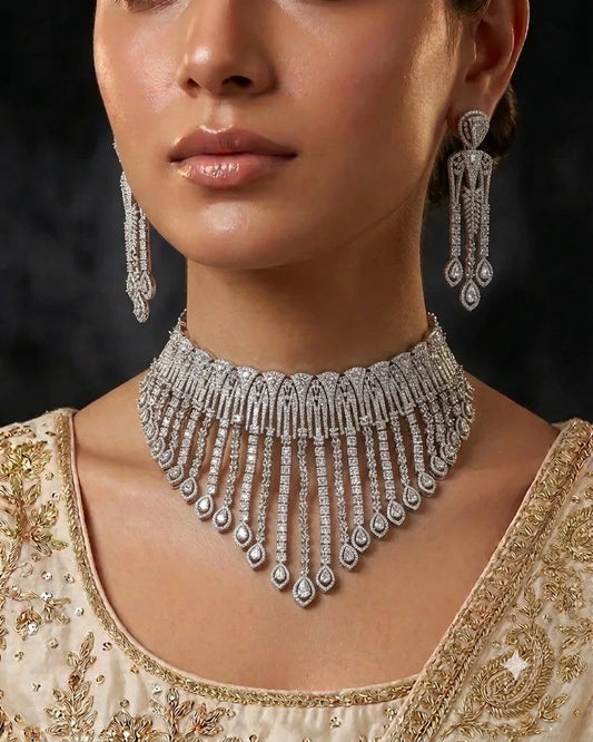 Prestige American Diamond Necklace Set