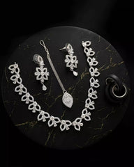 Elegant American Diamond Necklace Set