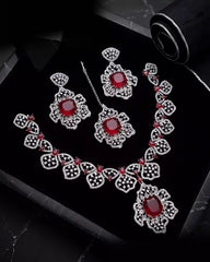 Opulent AD Necklace Set