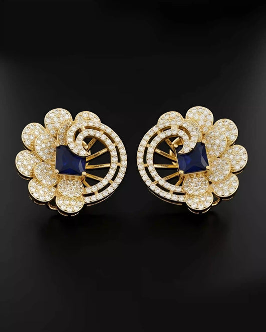 Elegant AD Stud Earrings