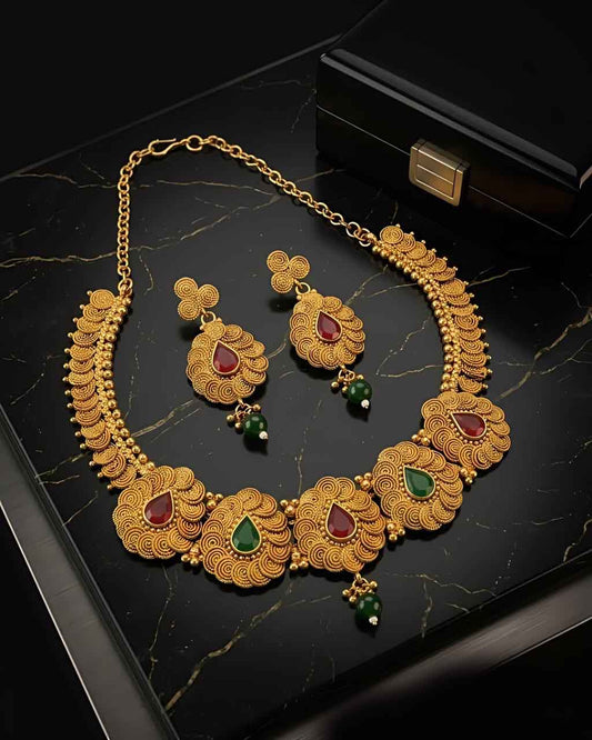 Rajwadi Noor Necklace Set