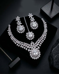 Luxury American Diamond Necklace Set
