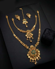 Heritage Rajwadi Necklace & Tikka Set