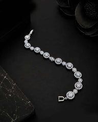 Amora Silver Zircon Bracelet