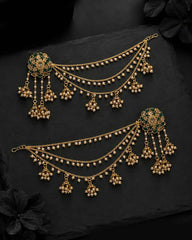 Maharani Bahubali Earrings with Saharey
