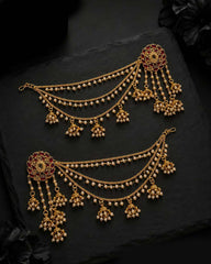 Maharani Bahubali Earrings with Saharey