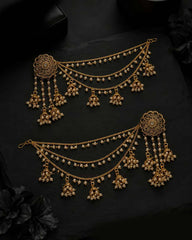 Bahubali Heritage Earrings with Saharey