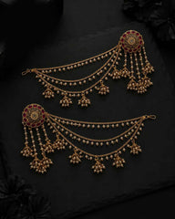 Bahubali Heritage Earrings with Saharey