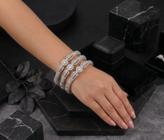 Crystal Glow Luxury Bangles