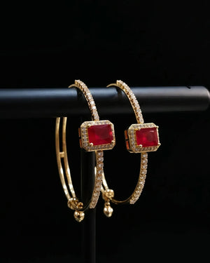 AD Zircon Bracelet Bangle Gold Plated Diamond Look Elegant Women’s Jewelry - Gram