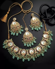 Gold Sparkle Necklace Set