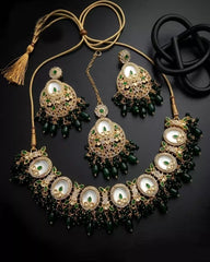 Gold Sparkle Necklace Set