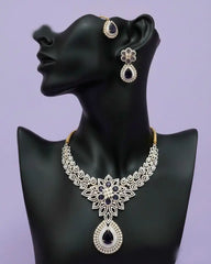 Luxury Designer Bridal Necklace Earrings and Tikka Set