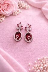Luxury Leaf Vine Crystal Drop Earrings for Women | Elegant Designer Party Wear Earrings