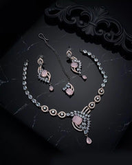 Zivara Dual Polish AD Necklace Set