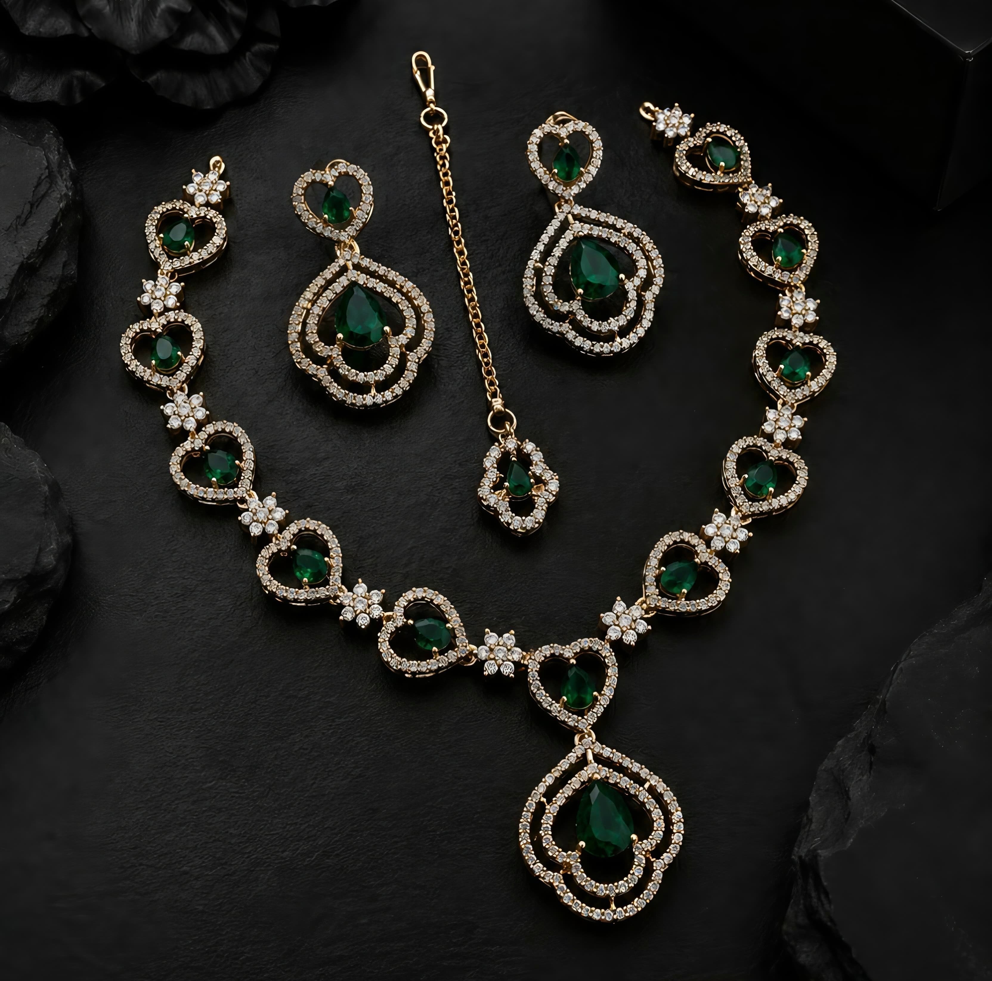 Celestia Crystal Necklace Set