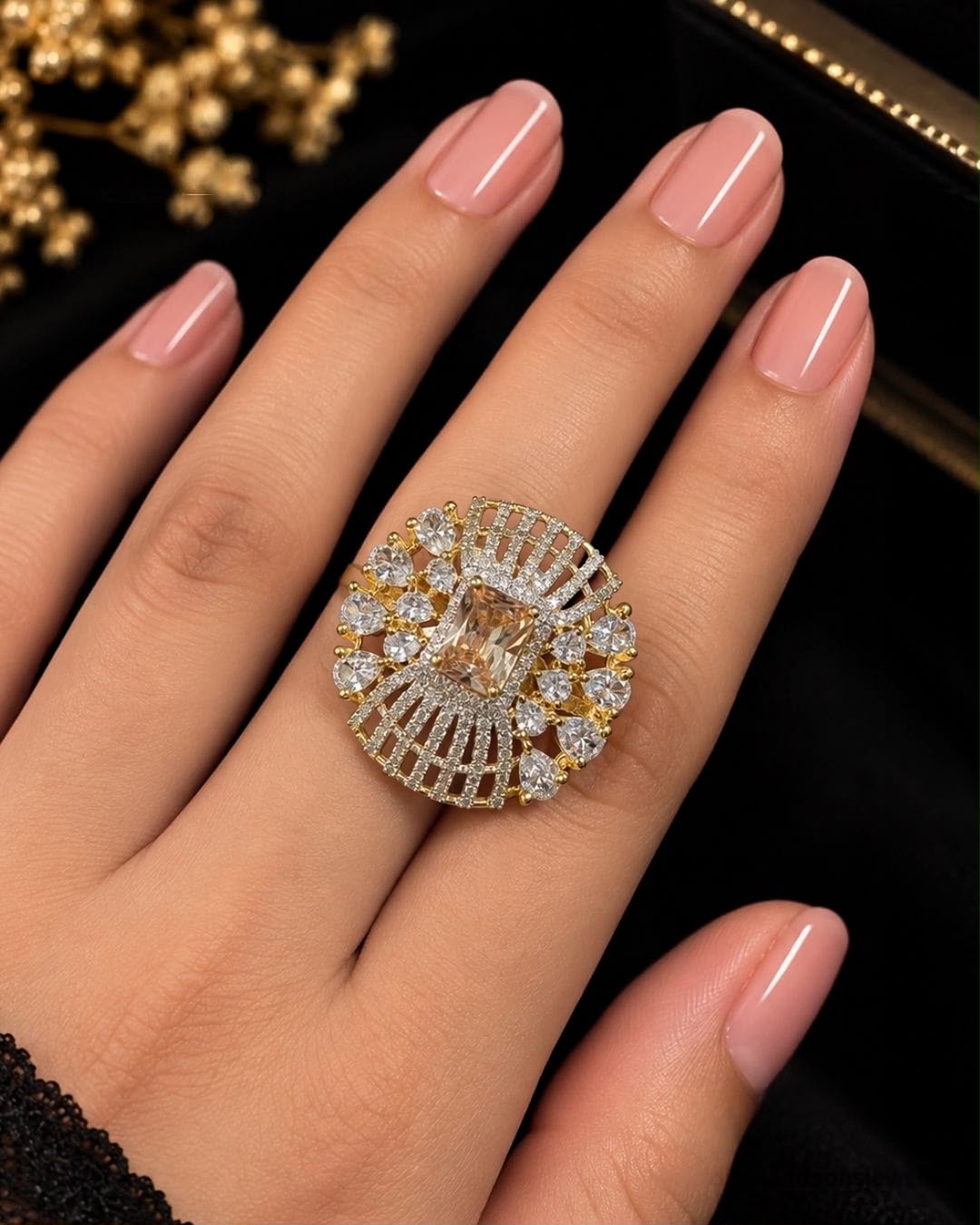 Zaria Luxe Crystal Ring