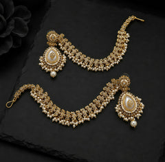 Gajra Style Antique Gold Earrings