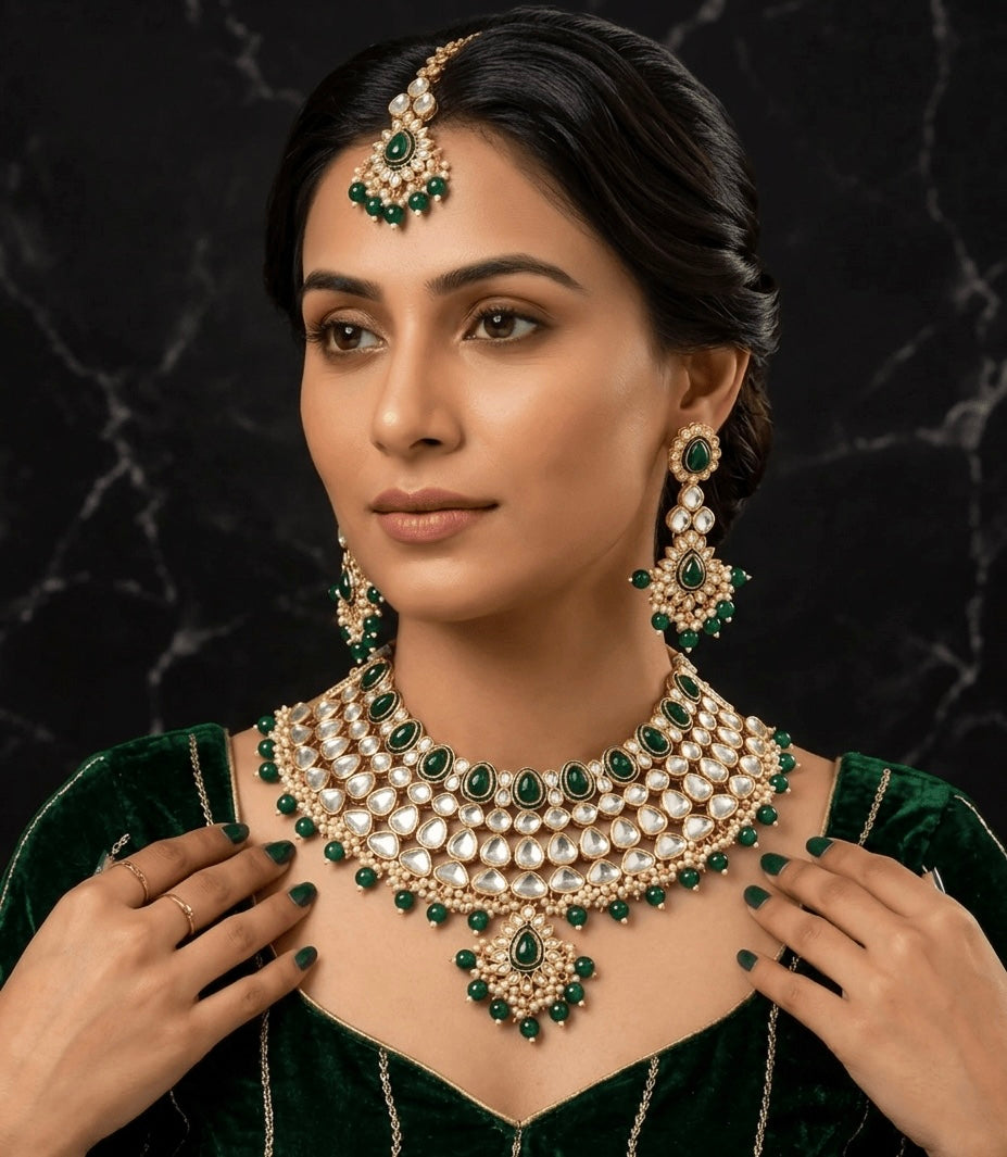Rajsi Meher Kundan Bridal Set