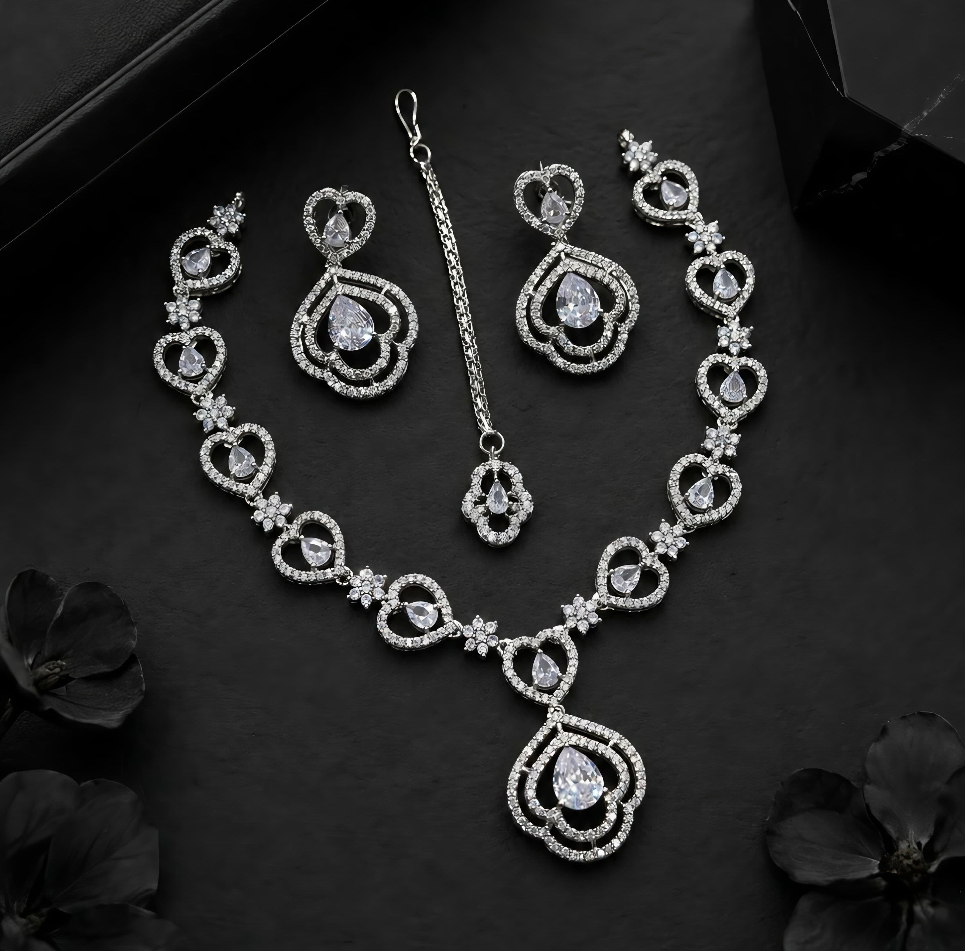 Celestia Crystal Necklace Set
