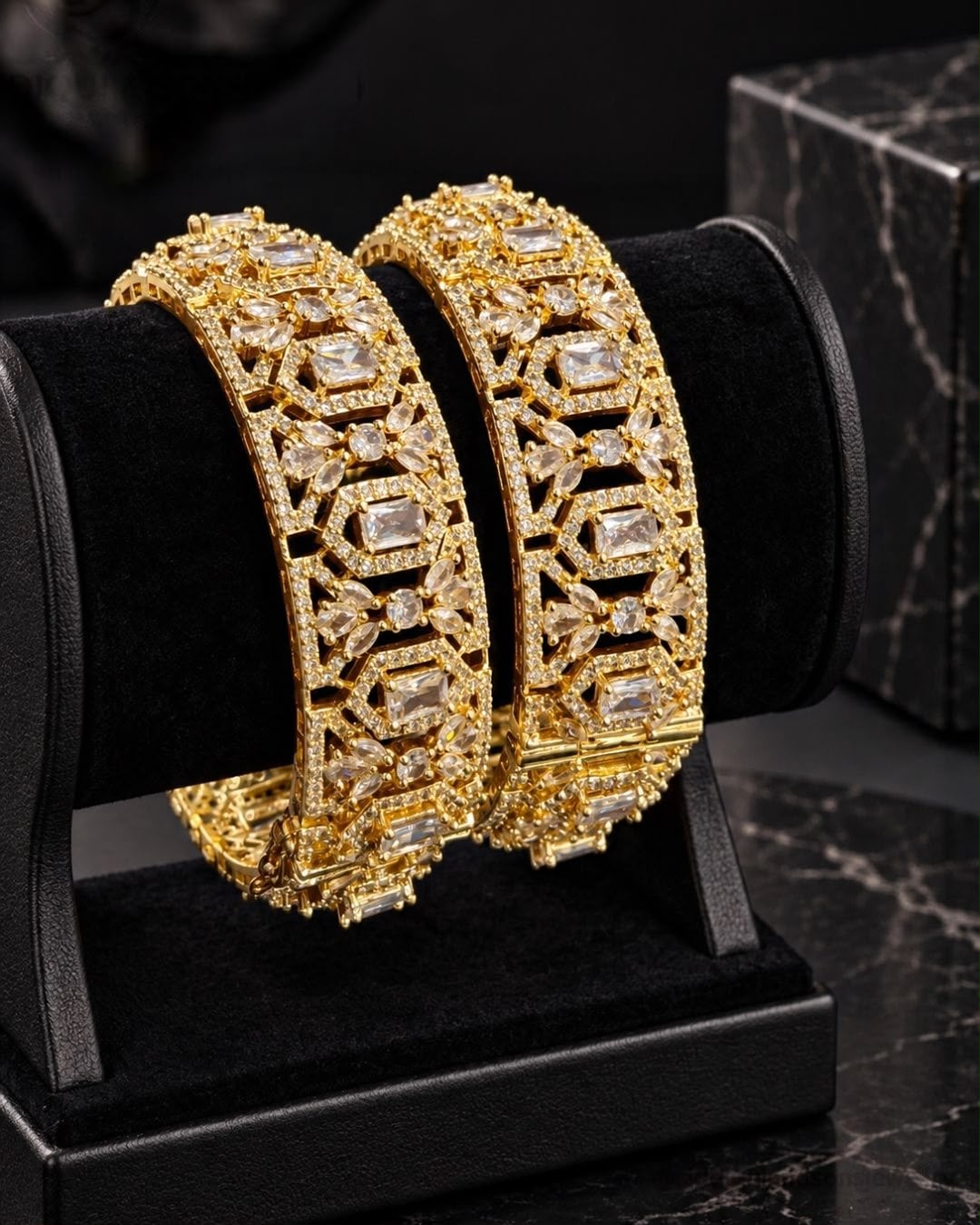 Serene Gold Bangles