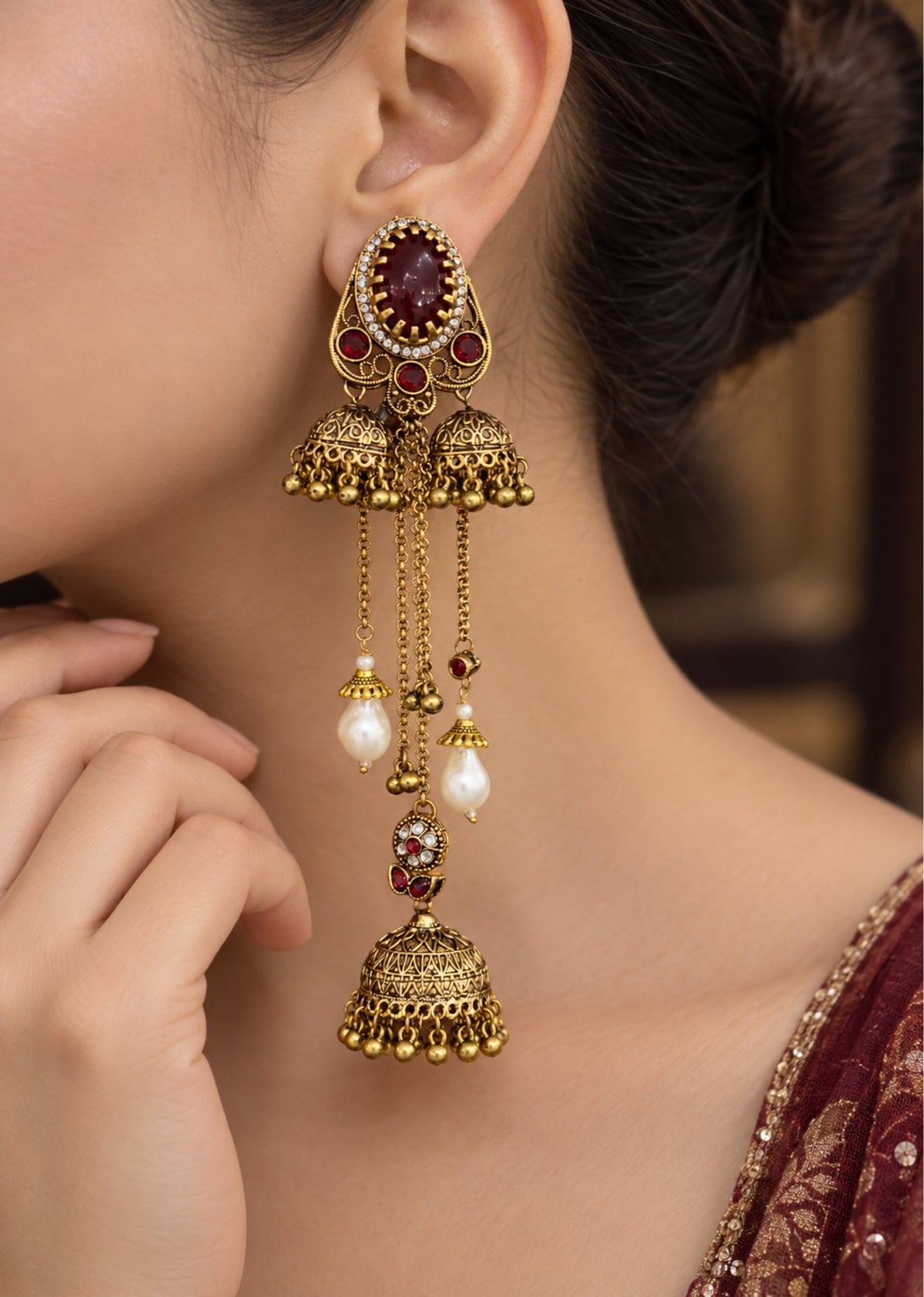 Heritage Kashmiri Earrings