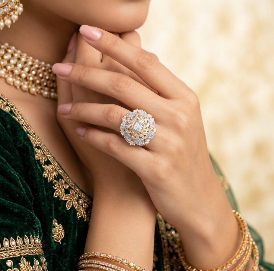 Amara Elegance AD Ring