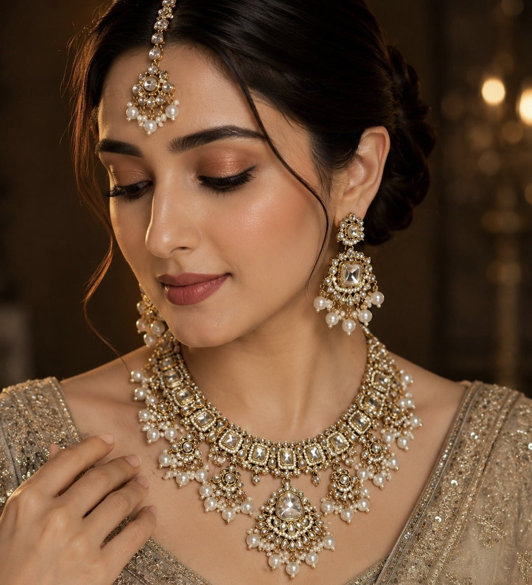Noor-E-Raj Indian Kundan Set