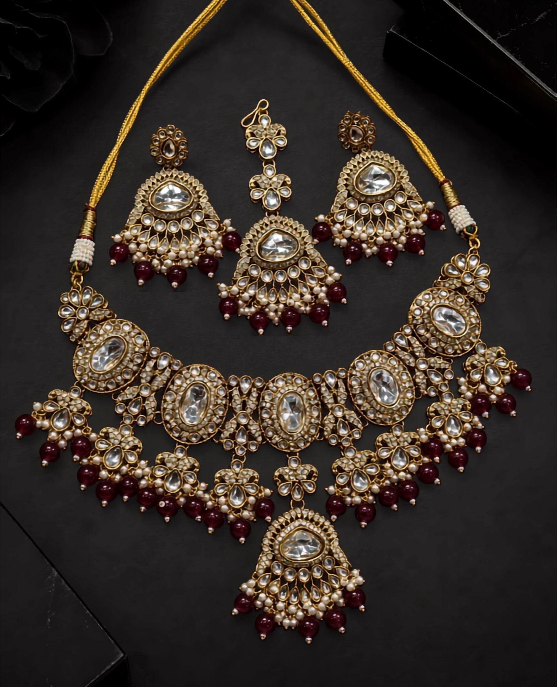 Meher Indian Kundan Bridal Set