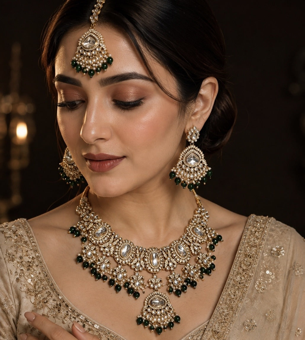 Meher Indian Kundan Bridal Set