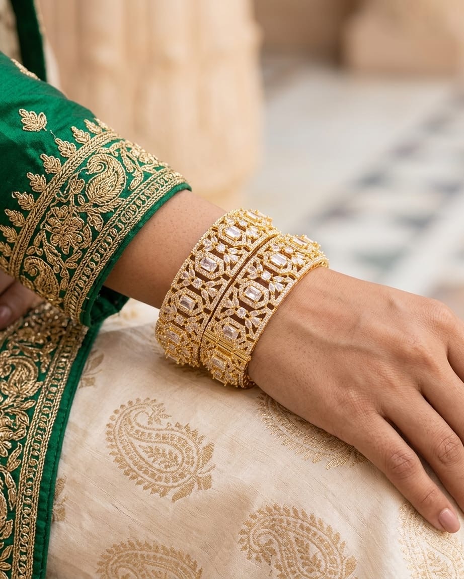 Serene Gold Bangles
