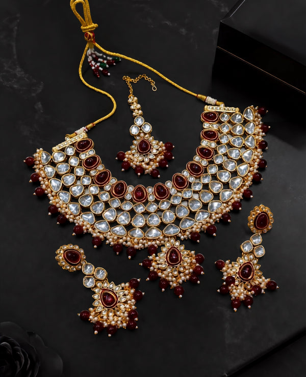 Rajsi Meher Kundan Bridal Set alternate view