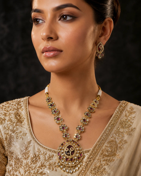 Premium Traditional Mala Necklace Set