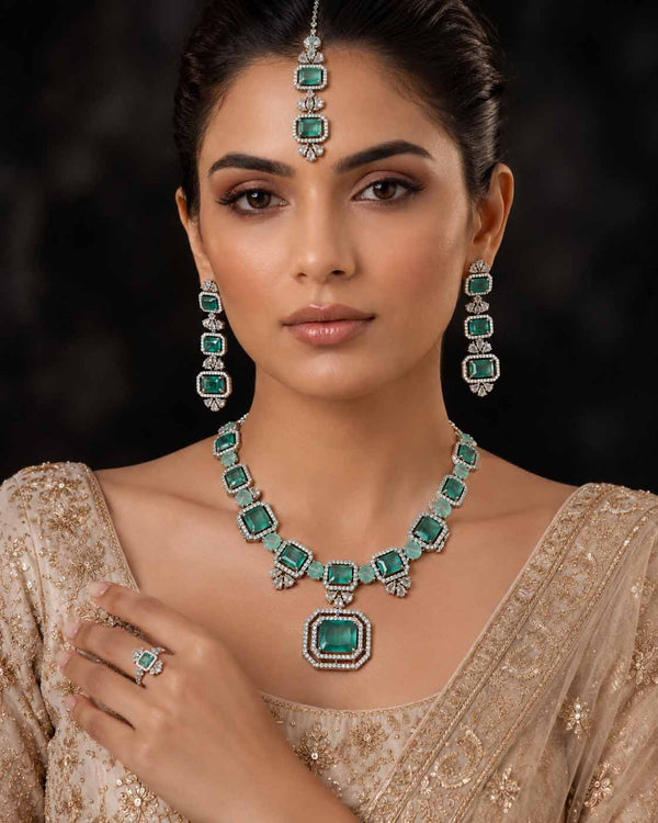 Eloria American Diamond Necklace Set