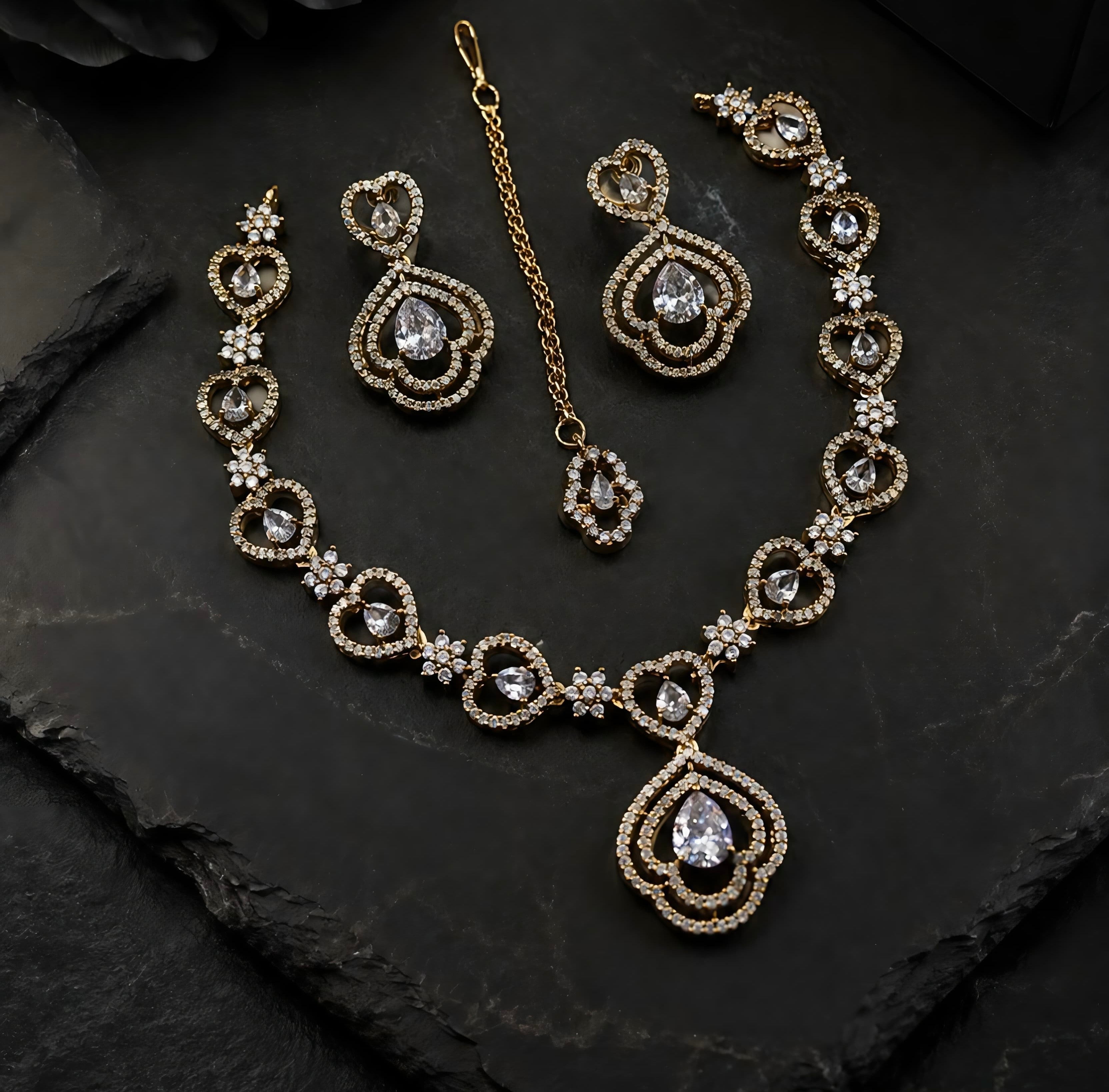 Celestia Crystal Necklace Set