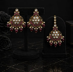 Rajsi Kundan Earring Set