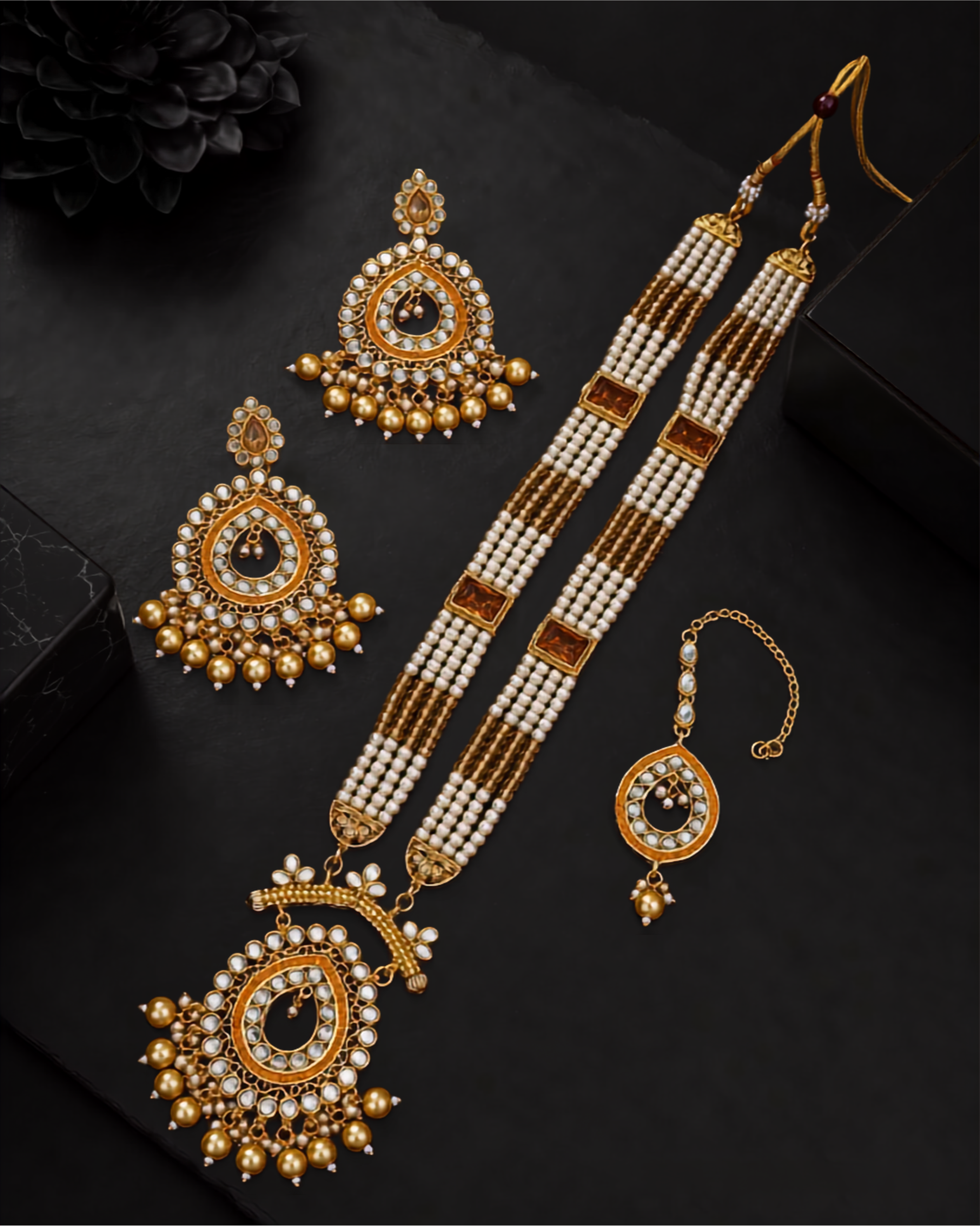 Royal Drop Casting Mala Set