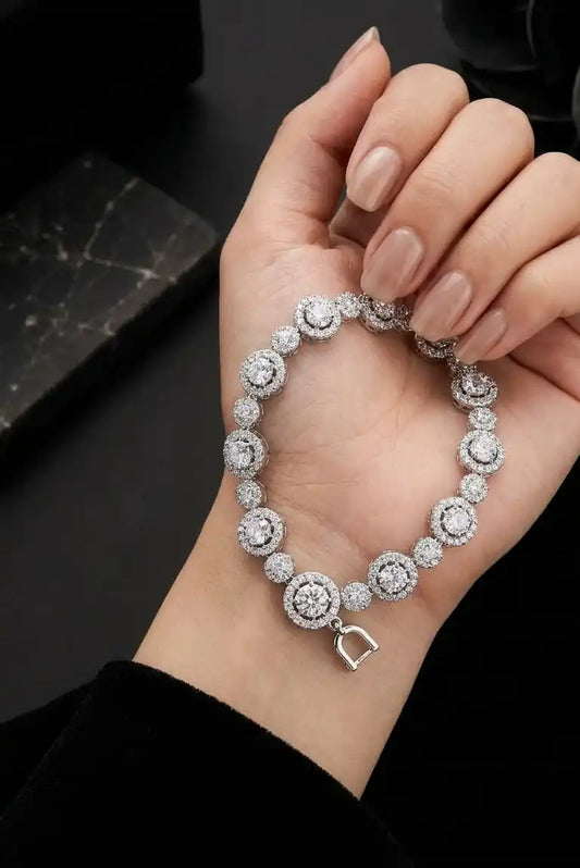 Amora Silver Zircon Bracelet