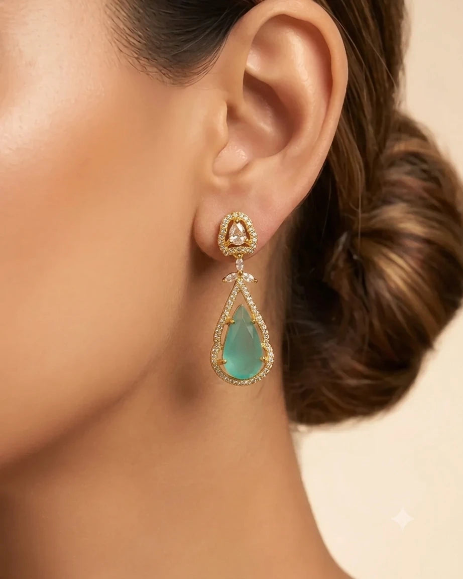 Luxe American Diamond Earrings