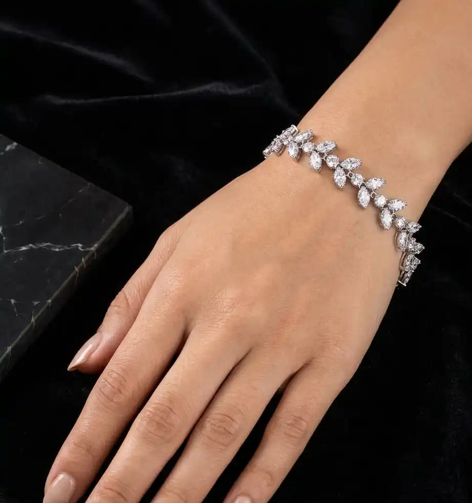 Alina Silver Zircon Bracelet