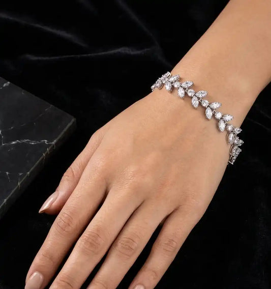 Alina Silver Zircon Bracelet