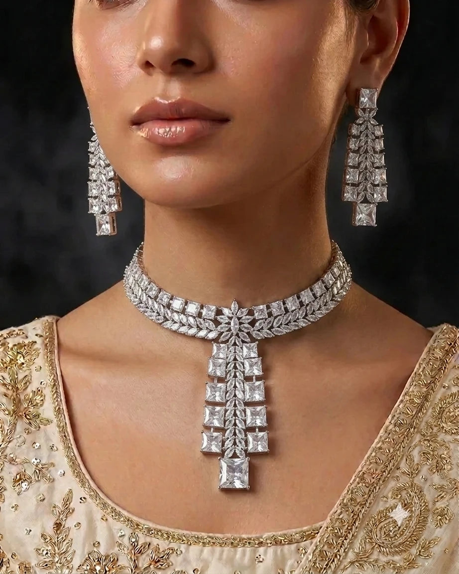 Aurielle Luxe American Diamond Set