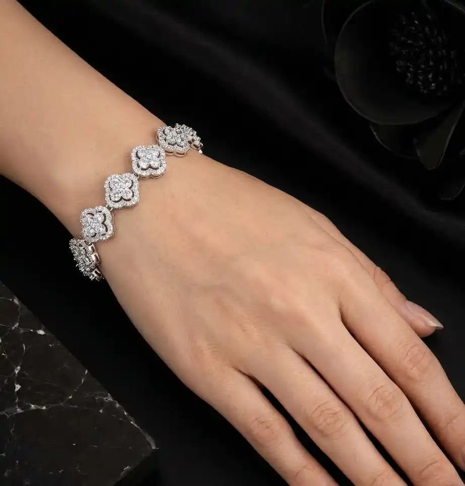 Valleria Silver Zircon Bracelet