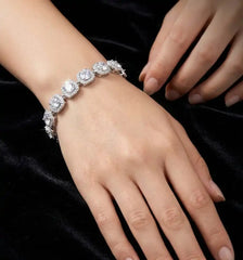 Estelle Silver Zircon Bracelet